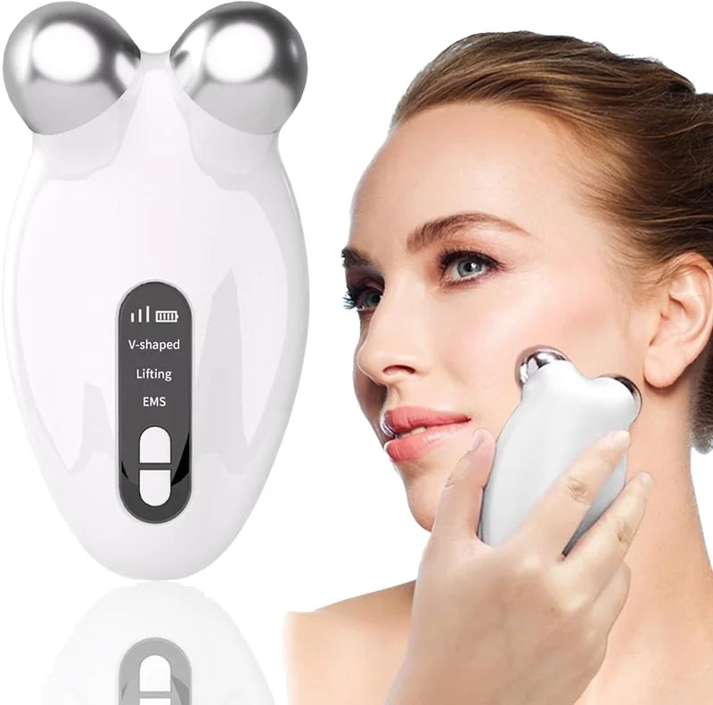 Electric Microcurrent Facial Device for Anti-Aging Wrinkle Rejuvenation Skin Tightening with AU/EU Plugs for Beauty Use