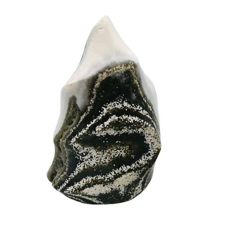wholesale natural carving polishing gemstone crystal ocean jasper flame for decoration
