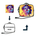 Sublimation Lunch Bag with Removable Straps Reusable Polyester Insulated Cooler Bag with Zipper for Carrying Your Lunch