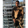 High Quality Custom Street Wear Made Men Plain Stock Drop Shipping Tie Dye Washed Suit