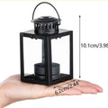 Simple Small Lantern Creative Portable Glass Iron Candlestick Retro Metal Candlestick Home Decorations