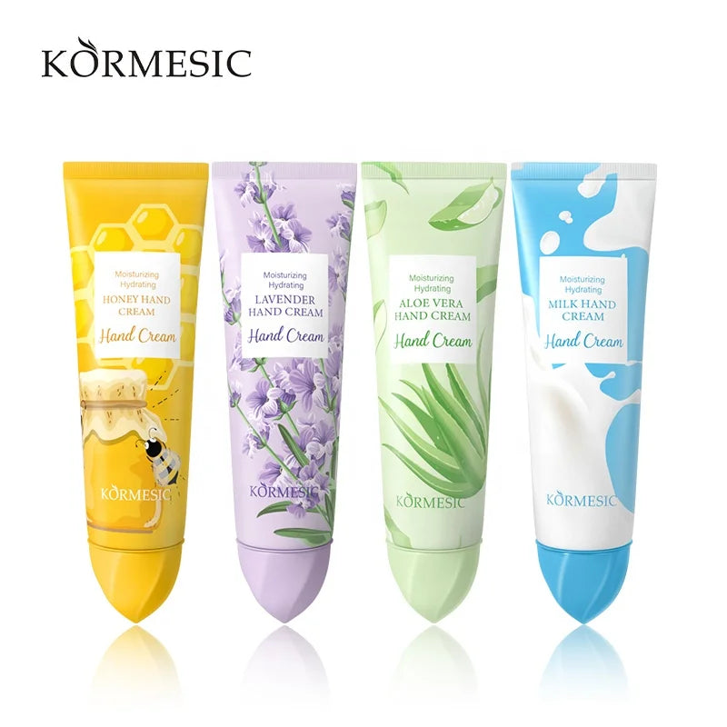 KORMESIC Factory Price Natural Fruit Plant Ice Cream Brightening Skin Flower Deep Hydrating Moisturizing Soft Hand Cream