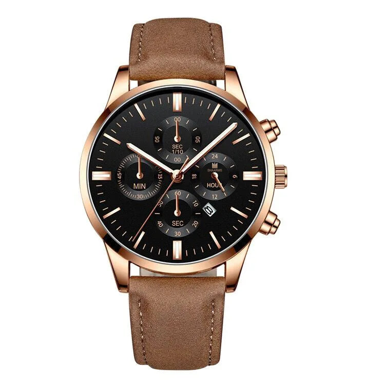 2024 Customizable Logo Fashion Minimalist Wrist Watches New Casual Belt Watch Men's Quartz Watch