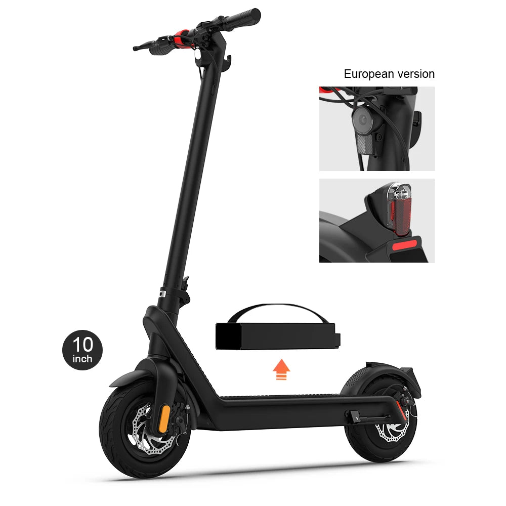 X9 Pro 8.5inch 10inch 48V 500W 1000W Widewheel Plus Escooter Dual Brake E-scooter with Keylock