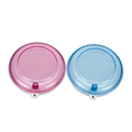 Transparent Rotating Lid Round Dental Box Orthodontic Retainer Aligner Case