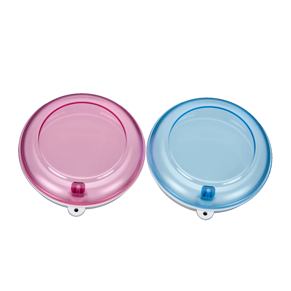 Transparent Rotating Lid Round Dental Box Orthodontic Retainer Aligner Case