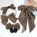European American Fashion Personality Niche Design Bow Flowers Sporty Non- Hair Hoop Spring Clip Retro Hair Band Fabric