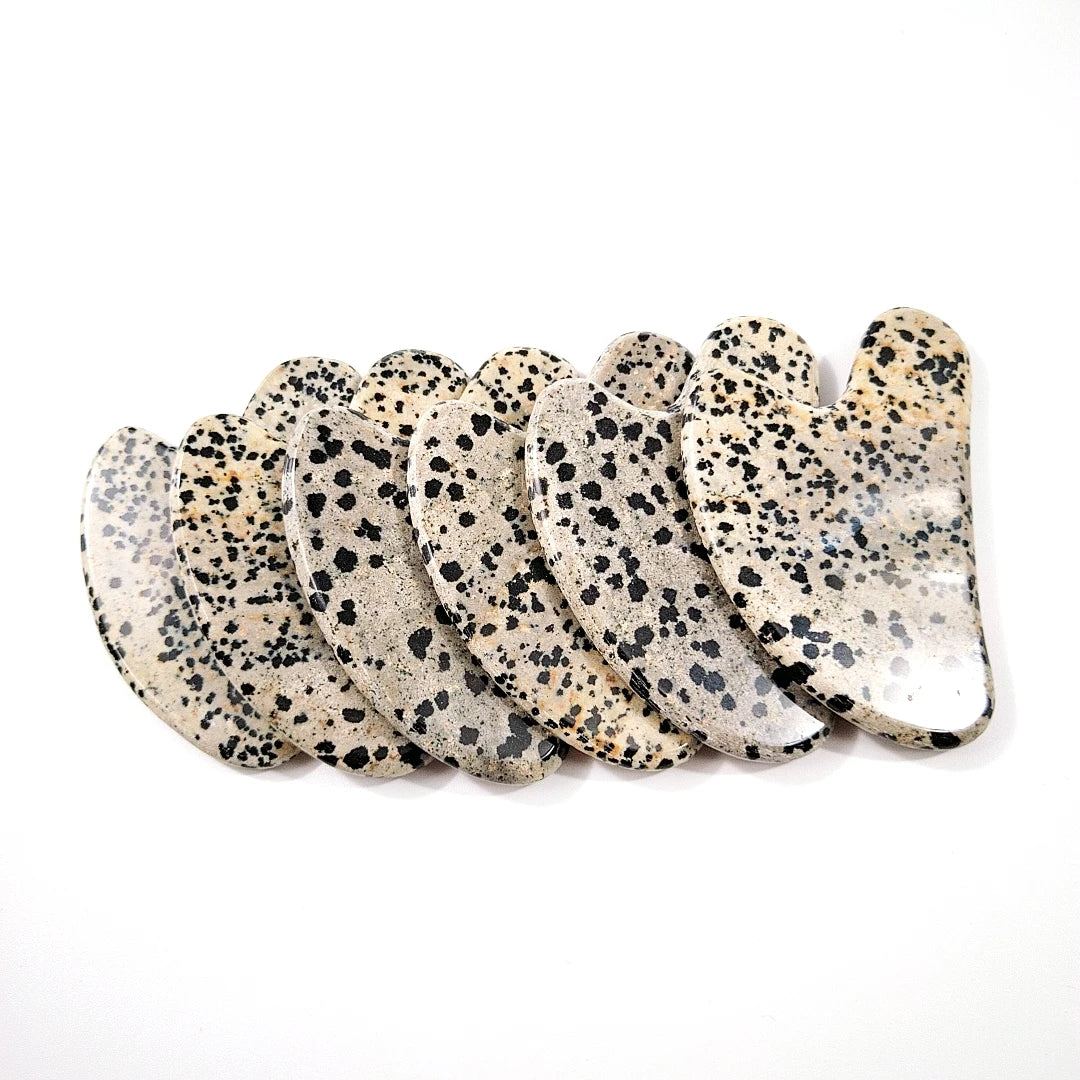 2026 Natural Gua Sha Jade Speckle Stone Stone Face Board Tool Pink Heart Shaped Massage
