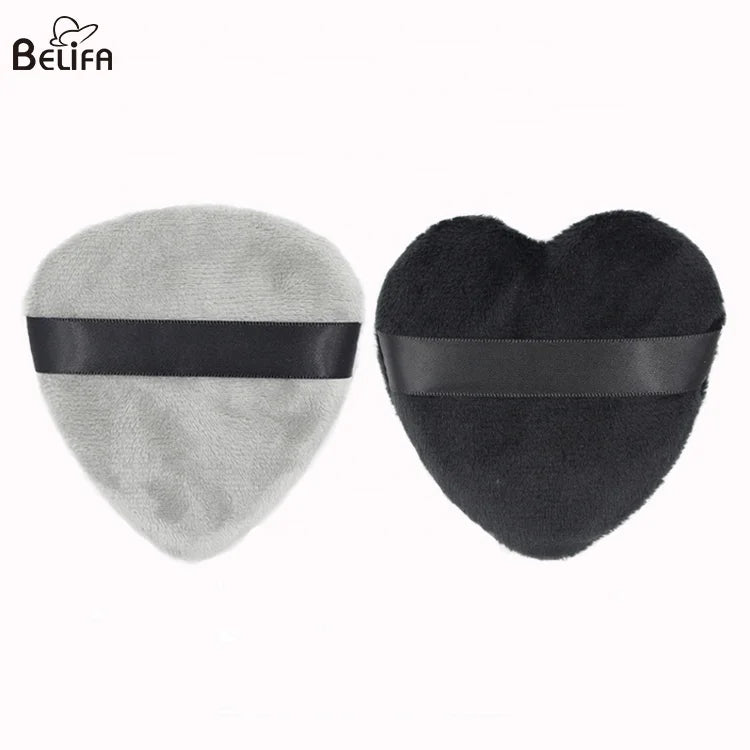 Cosmetic Cotton Make up Foundation Loose Makeup Blender Sponge Large Soft love Heart Triangle Shape Makeup Powder Puff