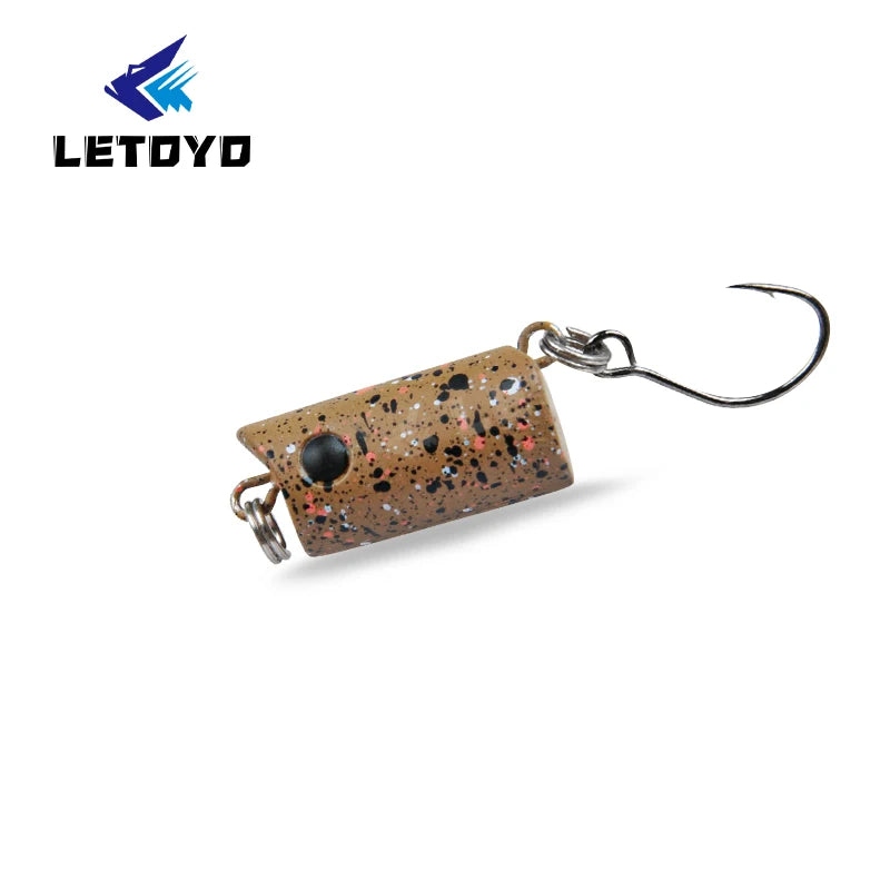 LETOYO 3g Small VIB Fishing Lure Artificial Wobbler Mini Hard Baits Trout Bass Bait for Winter Fishing Tackle Lipless VIB Lure