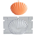3D Handmade Seashell Scallop Shell Soap Mold Durable Plastic Mold for Making Candles  Acrylic Shell Candle Mold