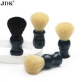 Black Star Beard Shaving Synthetic Hair Brush with Acrylic Handle Patented JDK for Face Shaving