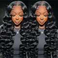 30 Inch Water Wave Wig 180% Density Transparent HD Lace Front 13X4 Lace Frontal Remy Virgin Human Hair Wig Ready to Ship