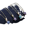 Exquisite Natural Crystal Agate Five-Pointed Star Pendant Fresh Charming Women Silver Chains Pearl Phnom Penh Collection