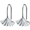 Gingko Leaf Shape Earings Small Ear Stud Earrings 925 Sterling Silver Fine Jewelry for Women
