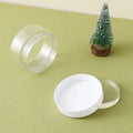 80ml Plastic Pot Round Clear Leak Proof Plastic Cosmetic Container Jars 2024 New Arrival Empty Ready to Ship with White Lids
