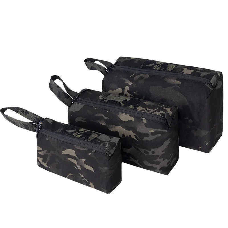 IDOGEAR Tactical Accessory Pouch Packing Cubes 3PCS Zipper EDC Pouch Tactical Tool Storage Bag