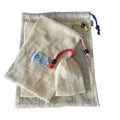 Eco-Friendly Large Medium Small Size Reusable Cotton Mesh Nuts Bags for Packing Snacks