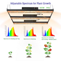 600w Lm301h Full Spectrum Hydroponic Spider Dimmable Led Uv bar Grow Light with Meanwell Driver