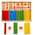 Wood Educational Number Math Calculate Game Toy Mathematics Puzzle Toys Kid Early Learning Counting Sticks Material Children