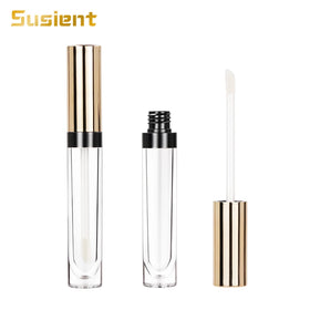 Fast Customization Wholesale Custom Logo Plastic Transparent Lipgloss Tube 6ml Eco-Friendly Empty Screen Printing Lip Cosmetic