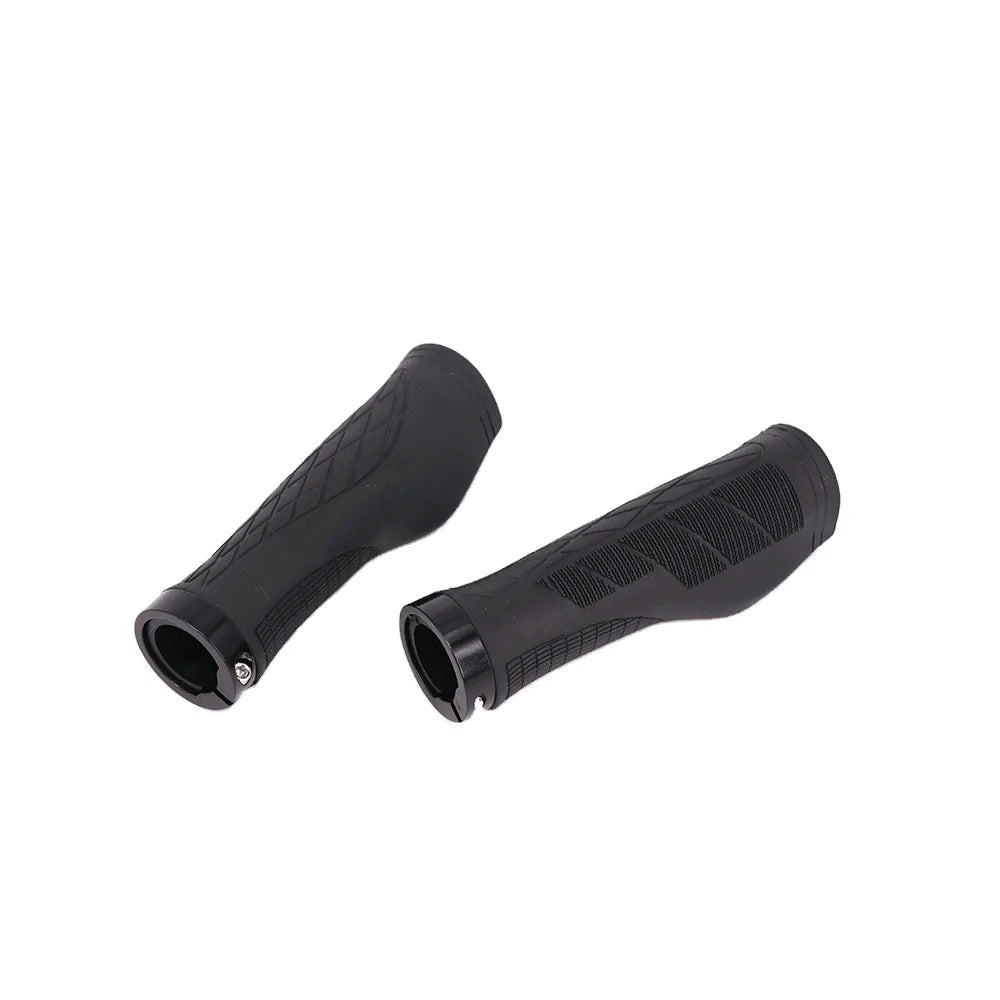 Cycling Bike Bicycle MTB Handlebar Cover Grips Smooth Soft Rubber Anti-Slip Handle Grip Lock Bar End G324
