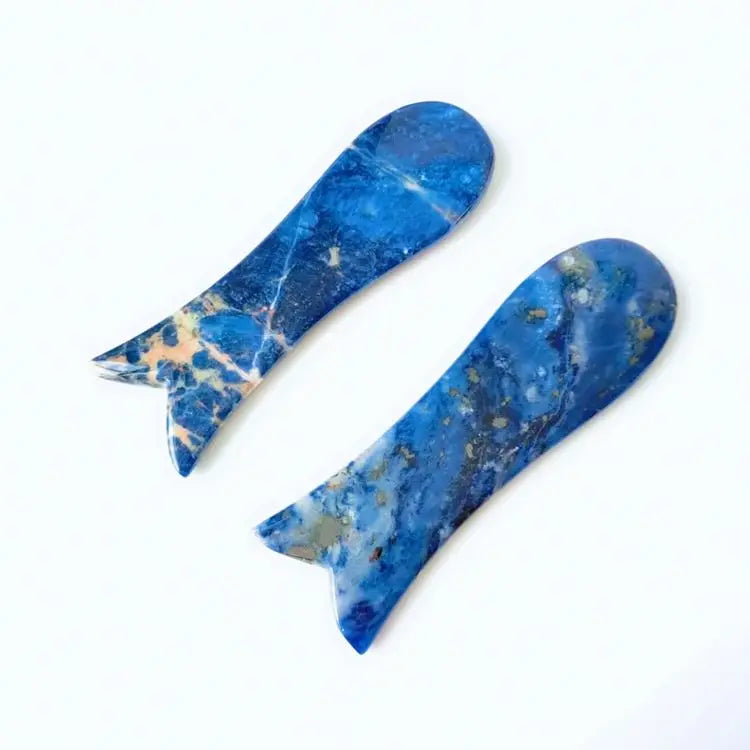 2026 Natural Face Massage Stone Heart Shape Guasha Scrapers Facial Tool Pink Sodalite Jade Gua Sha gua sha stone