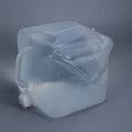 10L Transparent Plastic Outdoor Collapsible Folding Camping Drinking Water Bucket With Hand