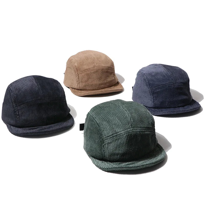 Camping Wholesale Custom Polyester Unstructured Flat Brim Waterproof Nylon Strap Plain Blank 5 Panel Hat Custom Logo Camp Cap