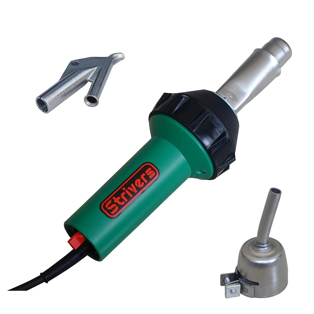 STRIVERS (ZGF-1600) 1600W 220V/110V Plastic Welder Complete New Used Condition Heating Function Hot Air Welding Gun Tools