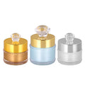 Sengmi Luxury 5G Acrylic Cream Jar Gold Plastic Shape Ready to Ship 5G 10G Capacity Personal Care Cosmetic Packaging