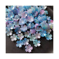 Gradient Pearl Five Petals Flower Beads for Jewelry Making Bracelet Necklace Diy End Spacer Beads Accessories