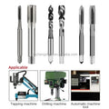 CHENGZHEN M12x1.75 Metric HSS Spiral Flute Tap - High Precision â‰¤0.005mm RoHS Certified Blind Hole Tool