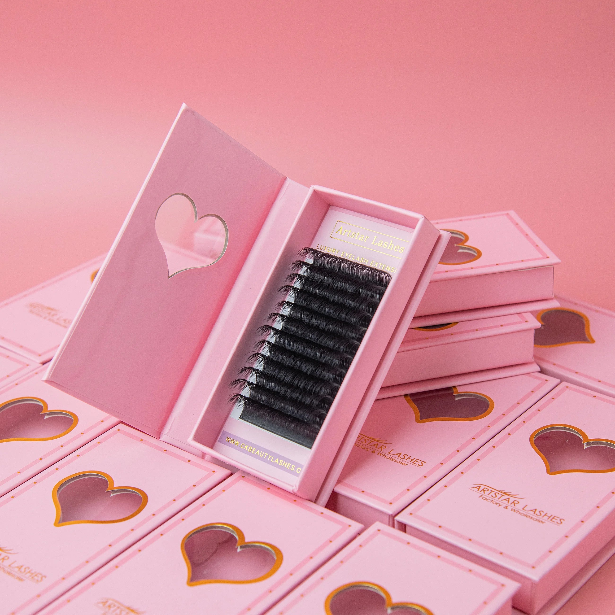 Custom Packaging 0.03 0.05 0.07 0.10mm Korean Pbt Eyelash Extensions Cashmere Lash Extensions  Volume Lashes