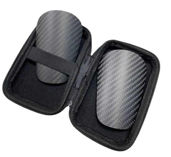 Customizable Mini Glossy Frosted Carbon Fiber Shin Guards Leg Guards Protective EVA and Polyester Shin Pads for Football Soccer