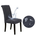 Elastic Thickened Conjoined Chair Covers Knitted Solid Color Chair Seat Cover for Family Restaurant Cafe Chair Cover