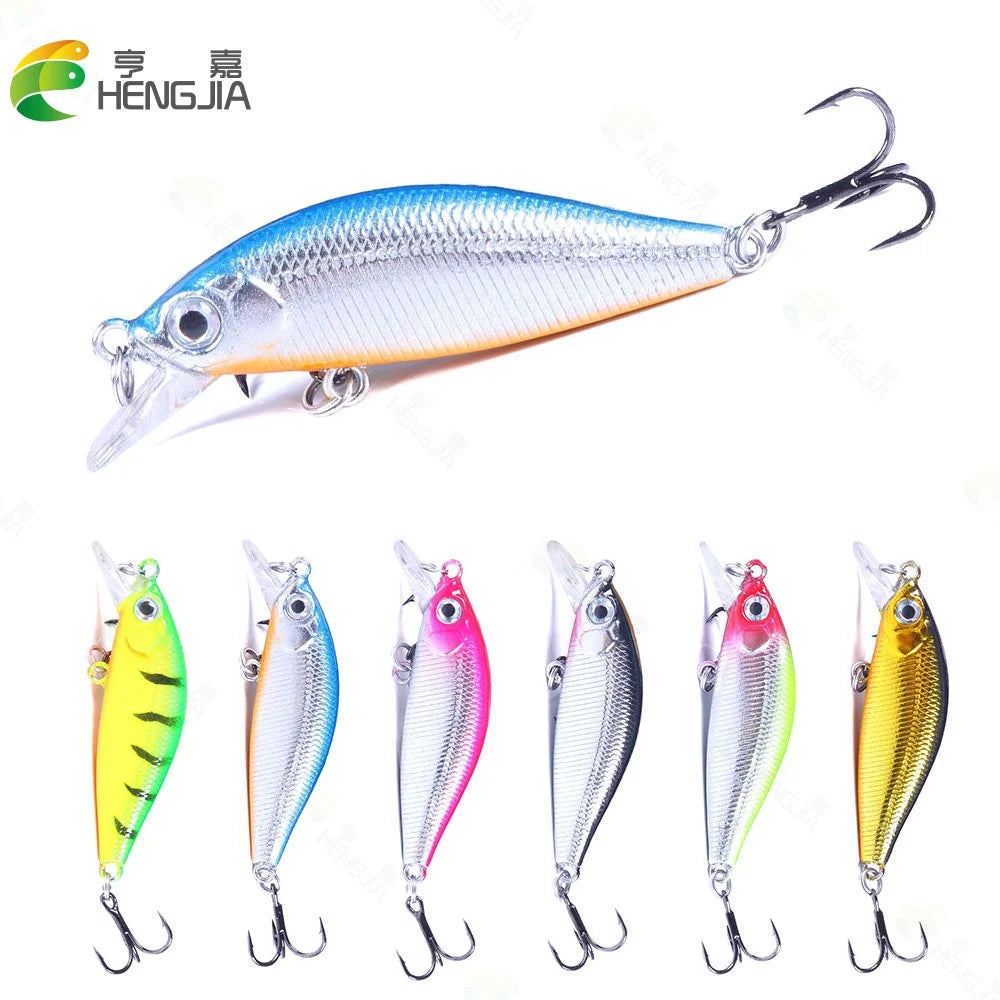 Wholesale Minnow 50mm 3g Sinking Floating Mini Wobbler Fishing Lure Artificial Hard Bait Trout Crankbait