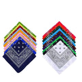 Wholesale Customer Design High Qualtity Multifunctional Fancy Cotton Soft Square Bandana Custom Color Custom Design Outdoor OEM