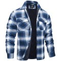 Men Winter Clothes New Stylish Men's Flannel Shirt Plaid Jacket Coat Heavy Lined Flannel Jacket for Winter