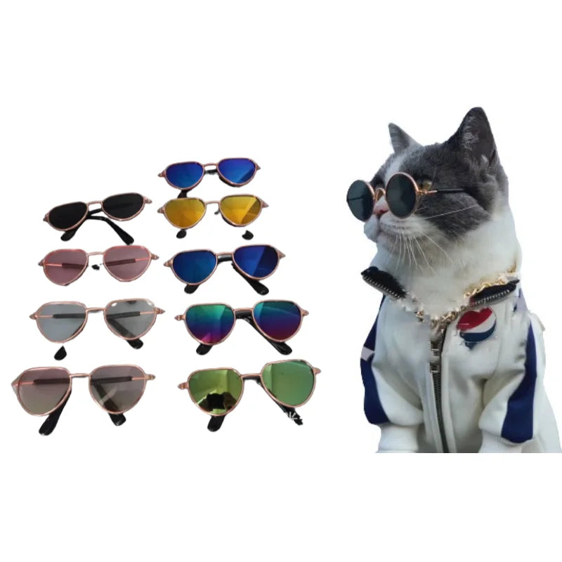 Fashion Pet Cat Dog Sunglasses Glasses Photos Props Pet Accessories