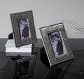 S-1166 Eco-friendly Leather Hand-made Customized Logo Luxury Photo Frame Wall Decor Copper Metal Digital Printing