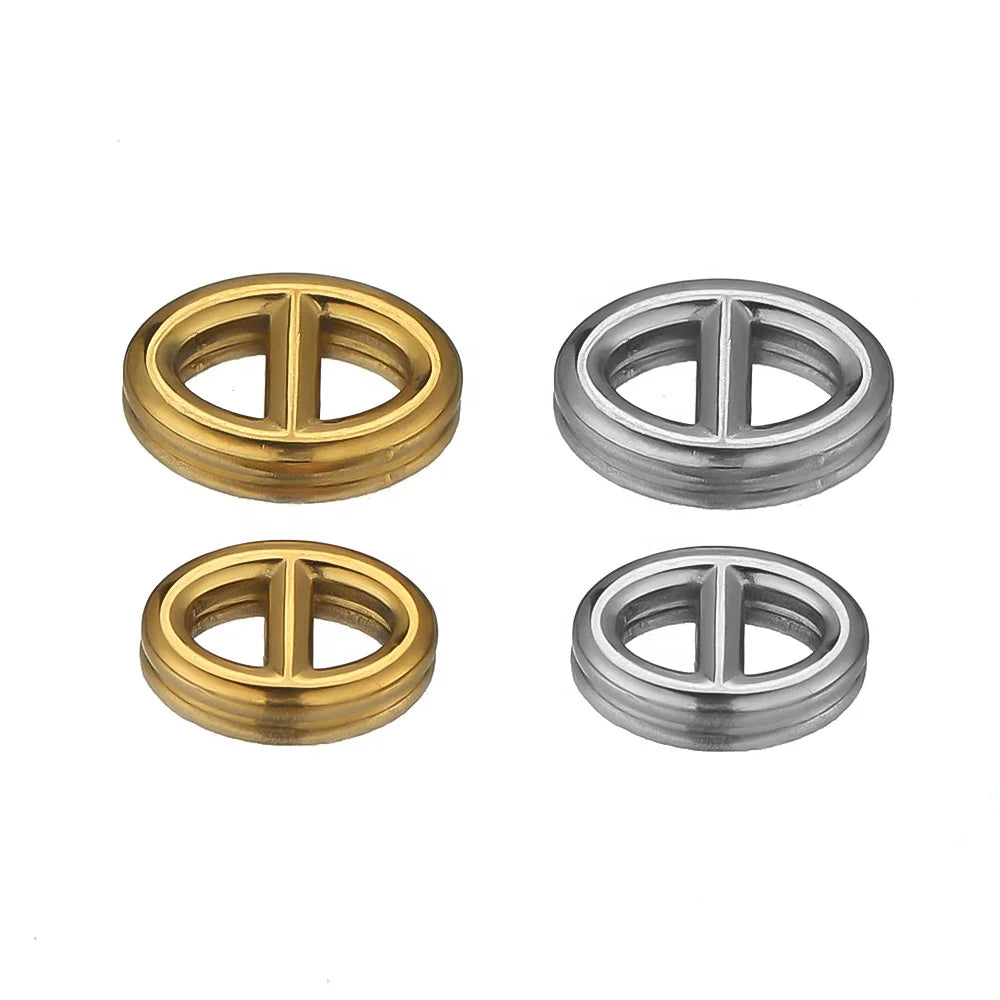 5Pcs Stainless Steel Pig Nose West Tower Charms Pendants for DIY Jewelry Findings Necklace Supplies Bulk Wholesale