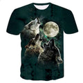 Animal Wolf 3D Printed T-shirts From Men Digital Printed T-shirts Graphic Clothing Casual Oversized T-shir
