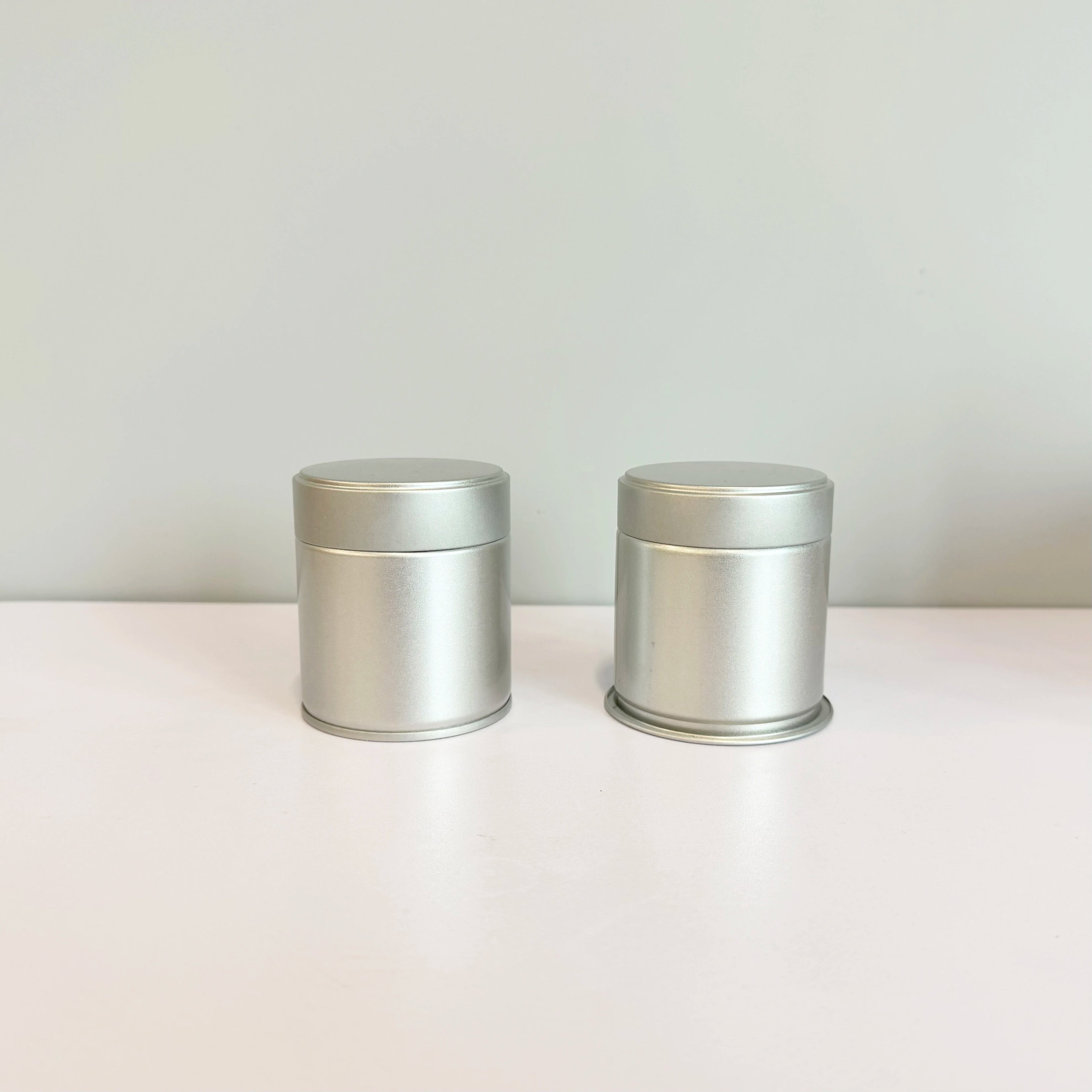 Recyclable Empty Matcha Can Tin Round Airtight Matcha Powder Tin Food Grade Coffee Spice Tin Can Packaging for Tea