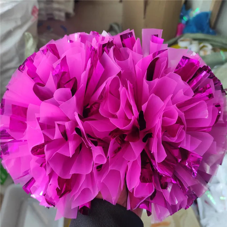 Thickened Solid Middle Double-head Cheerleading Flower Ball Cheerleading Team Hand Flower Sports Pom
