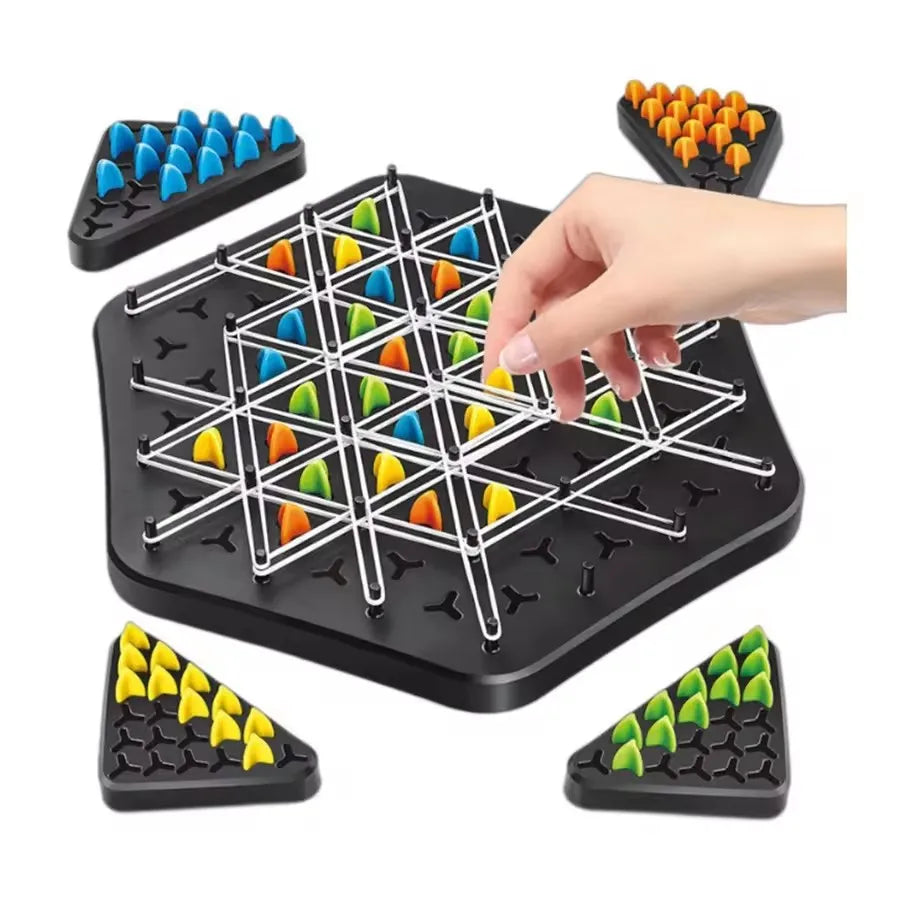 Hot Selling Multiplayer Puzzle Chain Triangle Strategic Board Game Enhances Memory and Logical Reasoning Abilities Juguetes