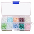 10 Grids Handmade Beaded Materials Rondelle Crystal Loose Beads Diy Jewelry Accessories