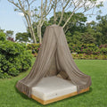 100% Silver Fiber Dome Canopy EMF Protection RF & 5G Shielding Netting for Bed with Grounding Cord