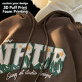 Wholesale Custom Embroidered for Oversized Men's Unisex Heavyweight Hoodies with Eco-Friendly Foam Printing Logo
