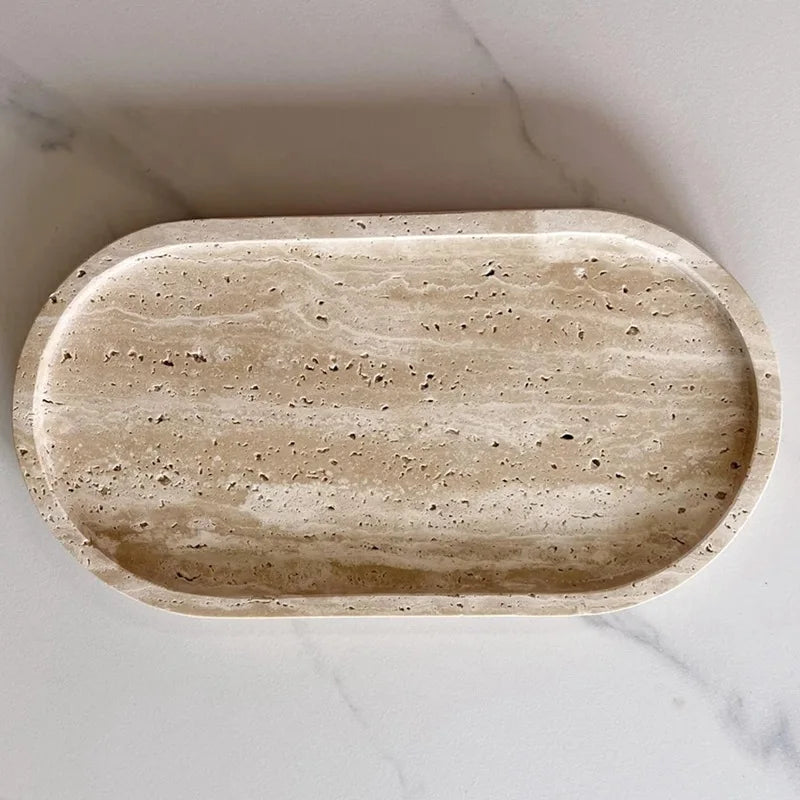 Natural Marble Modern Luxury Storage Tray for Kitchen & Bathroom Eco-Friendly Multifunction Jewelry Box MegaBDM
